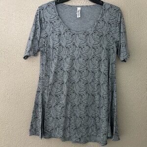 LuLaRoe Gray Bear Tunic Top Women’s XS